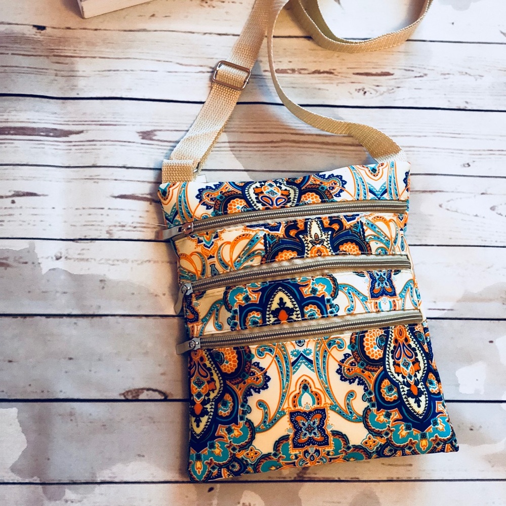 Blue crossbody bag